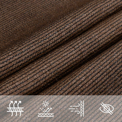 Sunshade Sail 160 g/m² Brown 3.5x4.5 m HDPE