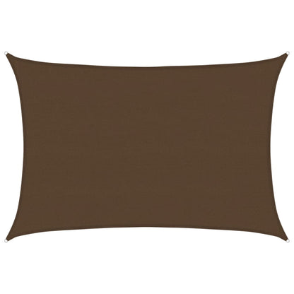 Sunshade Sail 160 g/m² Brown 5x6 m HDPE