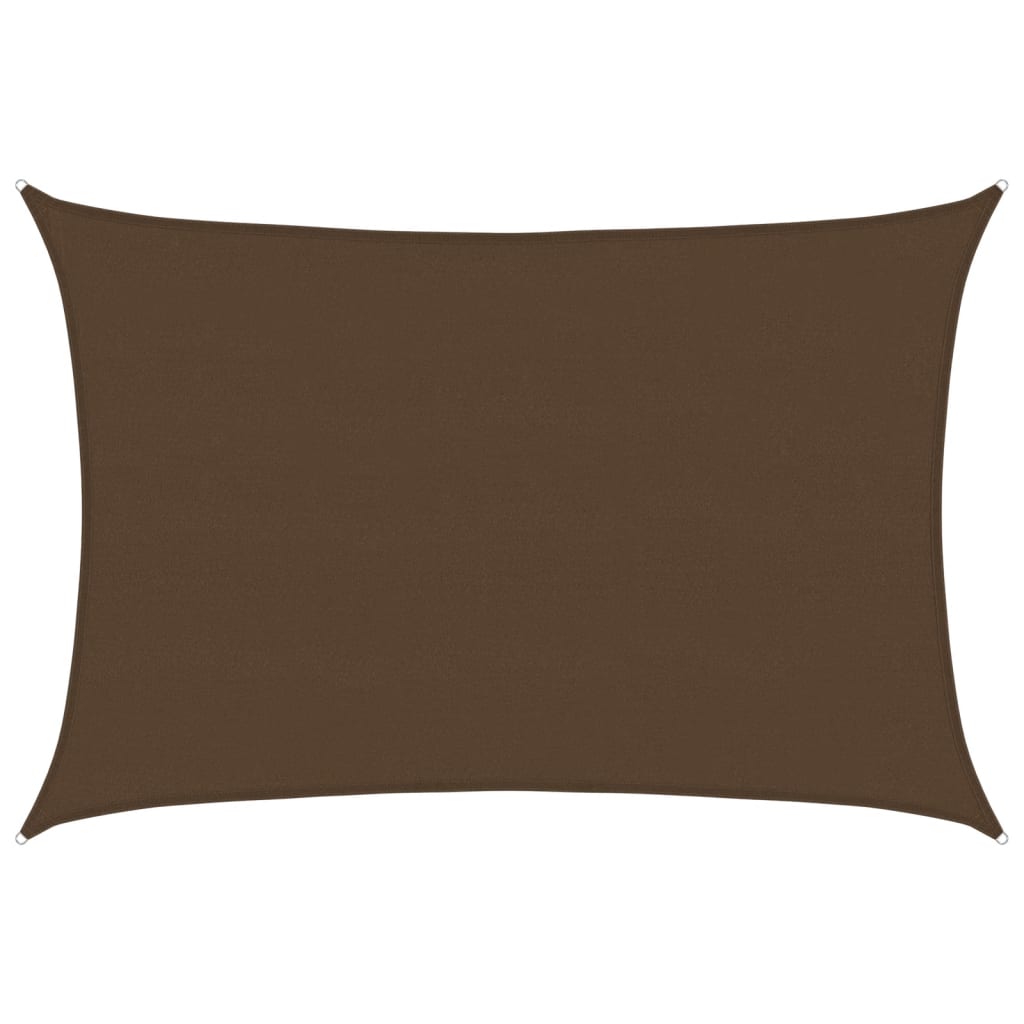 Sunshade Sail 160 g/m² Brown 5x7 m HDPE