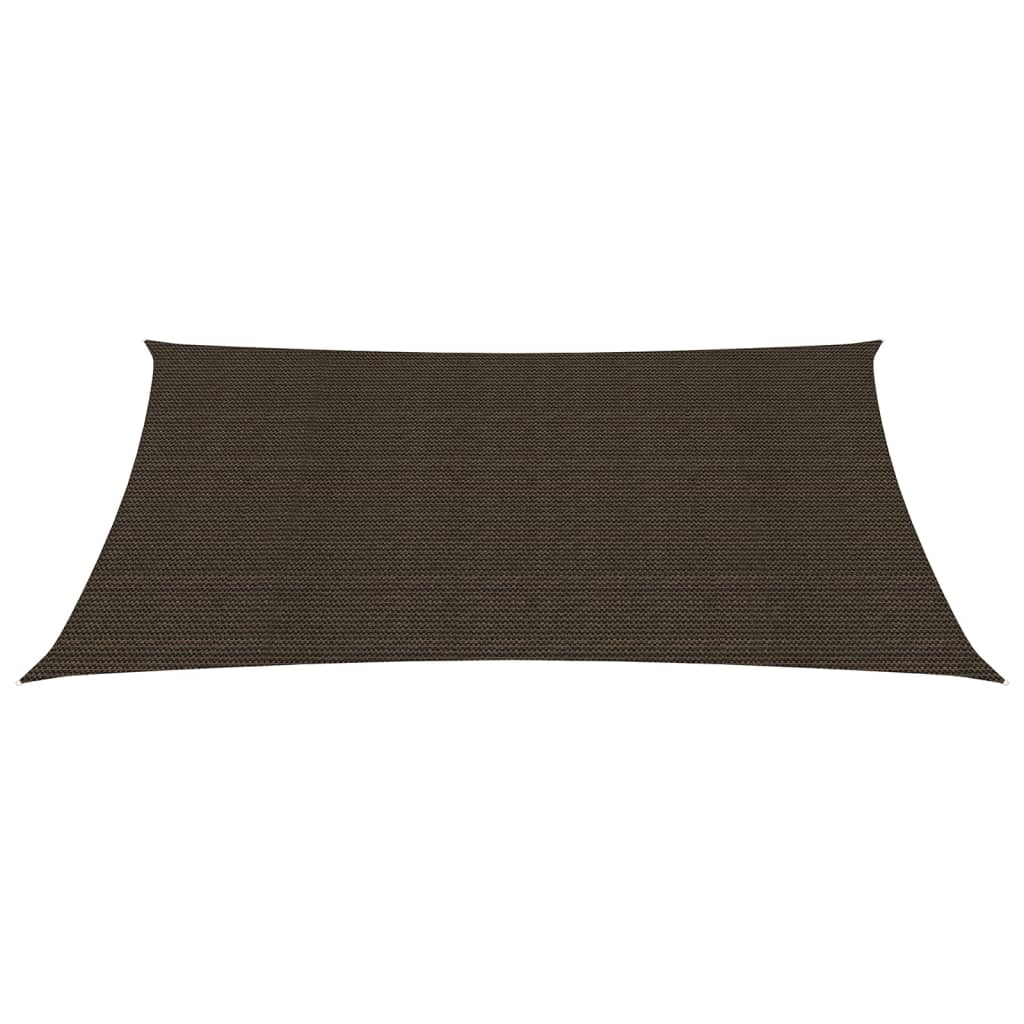 Sunshade Sail 160 g/m² Brown 6x7 m HDPE