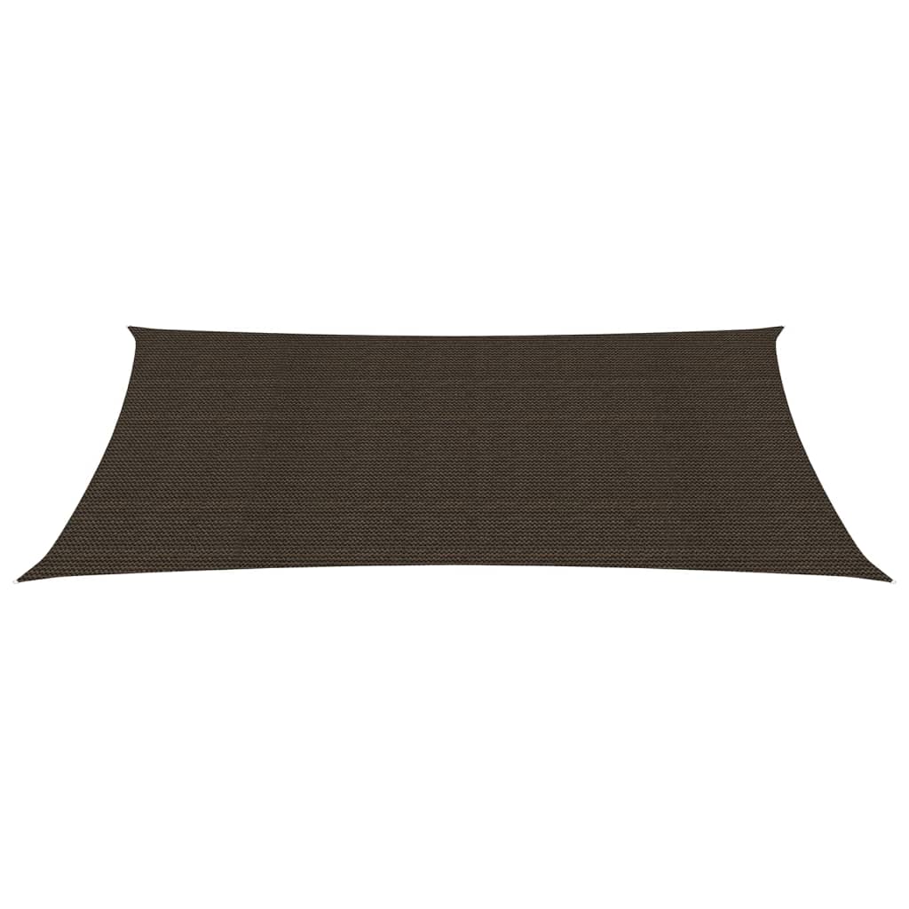 Sunshade Sail 160 g/m² Brown 6x8 m HDPE