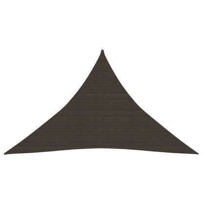 Sunshade Sail 160 g/m² Brown 3.5x3.5x4.9 m HDPE