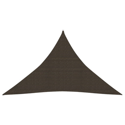 Sunshade Sail 160 g/m² Brown 4x4x5.8 m HDPE