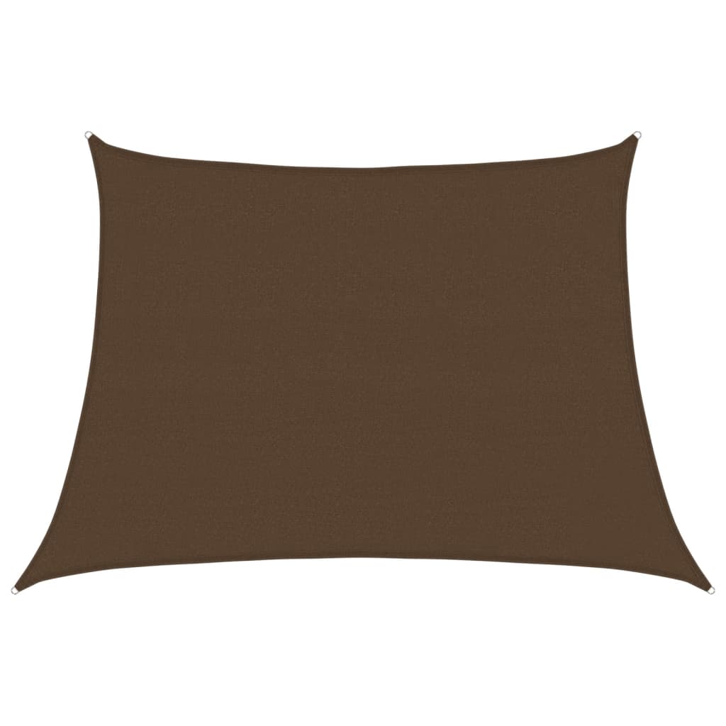 Sunshade Sail 160 g/m² Brown 4/5x3 m HDPE