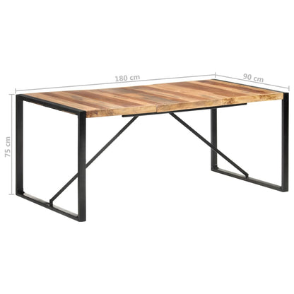 Dining Table 180x90x75 cm Solid Wood