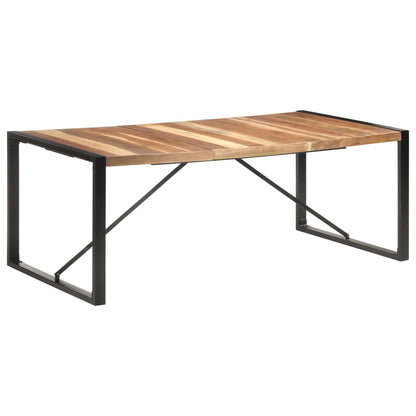 Dining Table 200x100x75 cm Solid Wood with Sheesham Finish