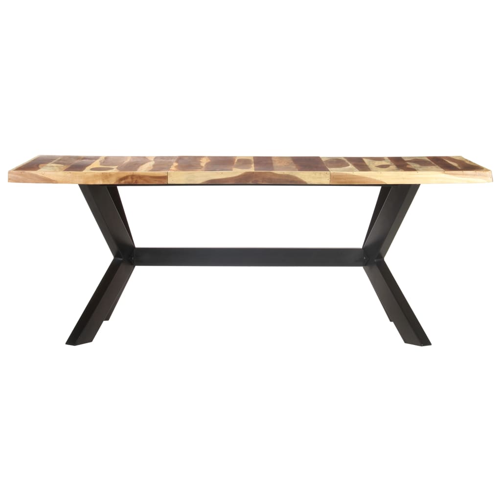 Dining Table 200x100x75 cm Solid Wood with Honey Finish