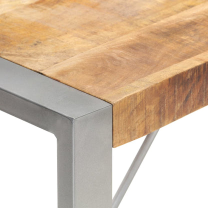 Dining Table 220x100x75 cm Solid Rough Mango Wood