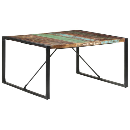 Dining Table 140x140x75 cm Solid Reclaimed Wood