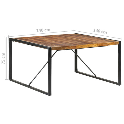 Dining Table 140x140x75 cm Solid Wood