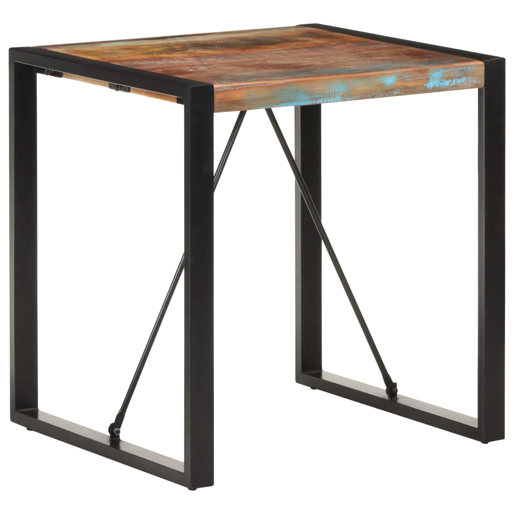 Dining Table 70x70x75 cm Solid Reclaimed Wood