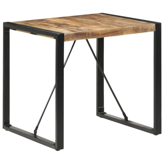 Dining Table 80x80x75 cm Rough Mango Wood