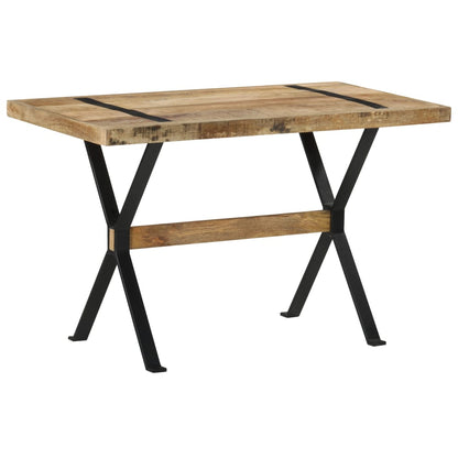 Dining Table 120x60x76 cm Rough Mango Wood