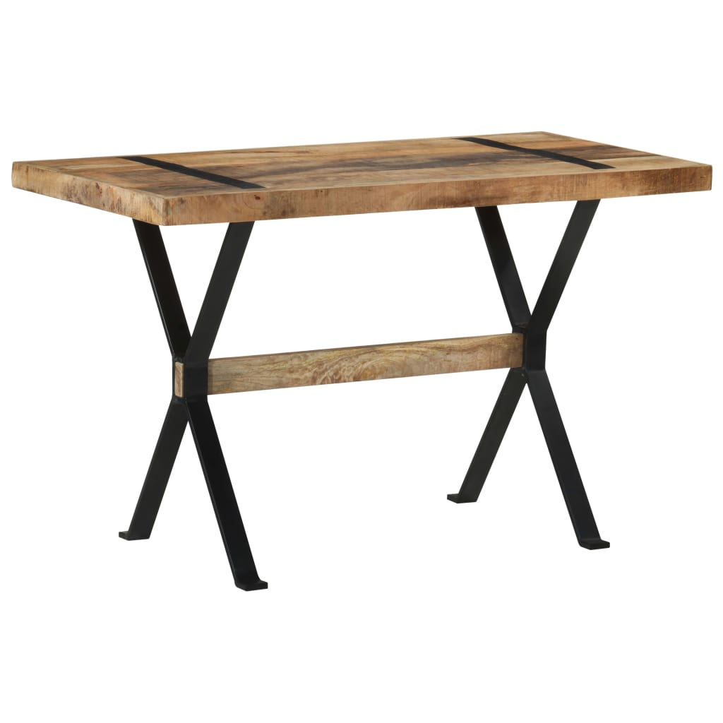 Dining Table 120x60x76 cm Rough Mango Wood