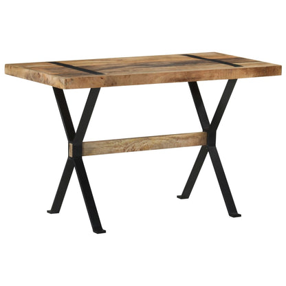 Dining Table 120x60x76 cm Rough Mango Wood