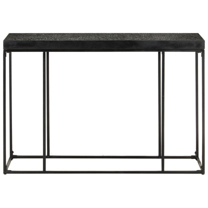 Console Table Black 110x35x76 cm Solid Acacia and Mango Wood