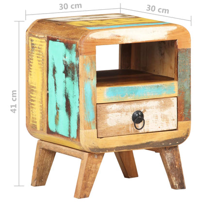 Bedside Cabinet 30x30x41 cm Solid Reclaimed Wood