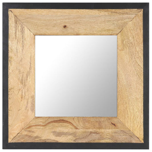 Mirror 50x50 cm Solid Mango Wood