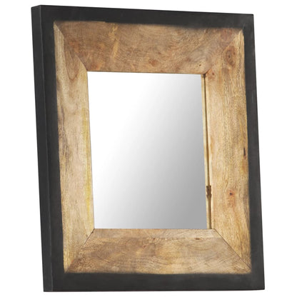 Mirror 50x50 cm Solid Mango Wood