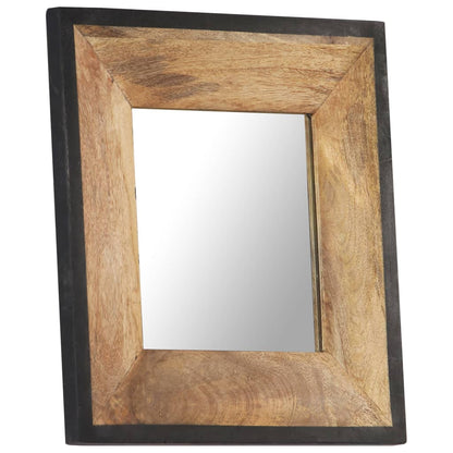 Mirror 50x50 cm Solid Mango Wood