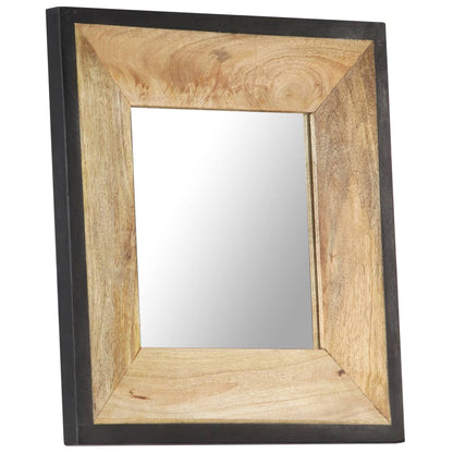 Mirror 50x50 cm Solid Mango Wood