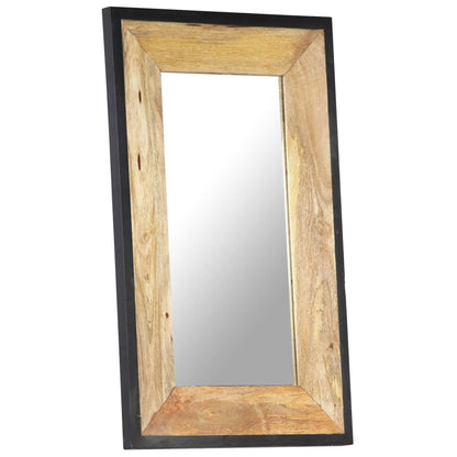 Mirror 80x50 cm Solid Mango Wood