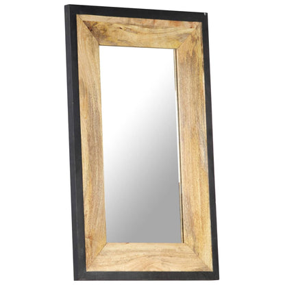 Mirror 80x50 cm Solid Mango Wood