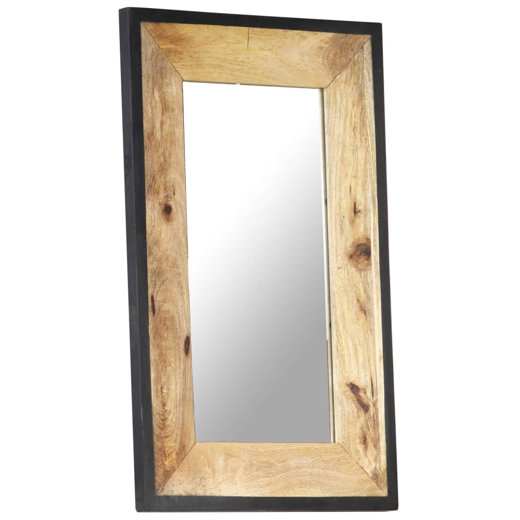 Mirror 80x50 cm Solid Mango Wood