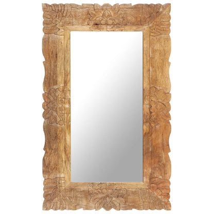 Mirror 80x50 cm Solid Mango Wood