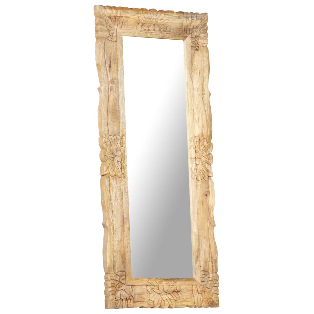 Mirror 110x50 cm Solid Mango Wood