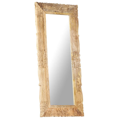 Mirror 110x50 cm Solid Mango Wood