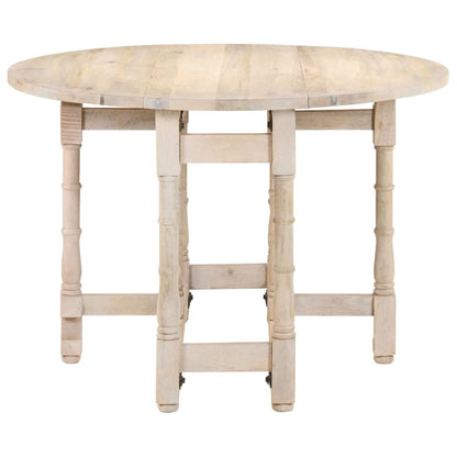 Dining Table Round 110x76 cm Solid Mango Wood