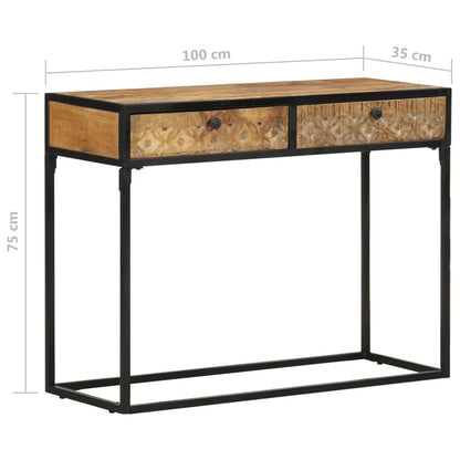 Console Table 100x35x75 cm Solid Mango Wood