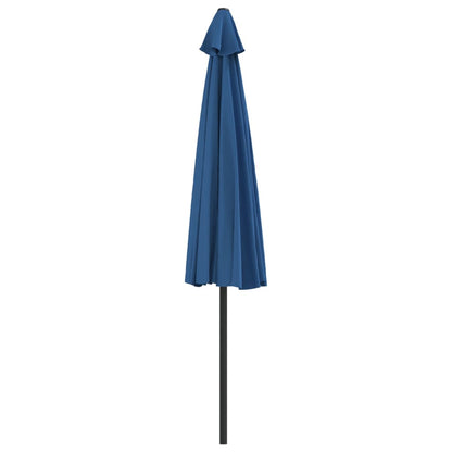 Balcony Parasol with Aluminium Pole Blue 300x155x223 cm Half