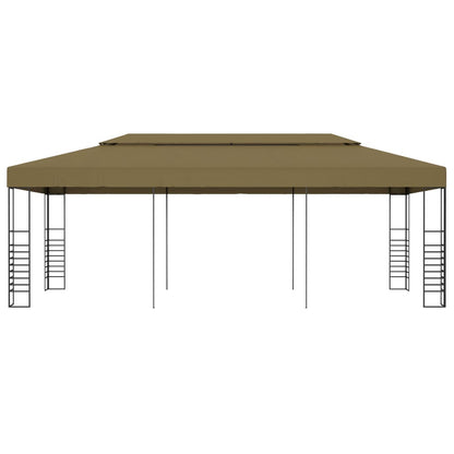 Garden Gazebo 6x3x2.7 m Taupe 180 g/m²