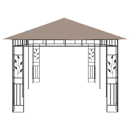 Gazebo with Mosquito Net 6x3x2.73 m Taupe 180 g/m²