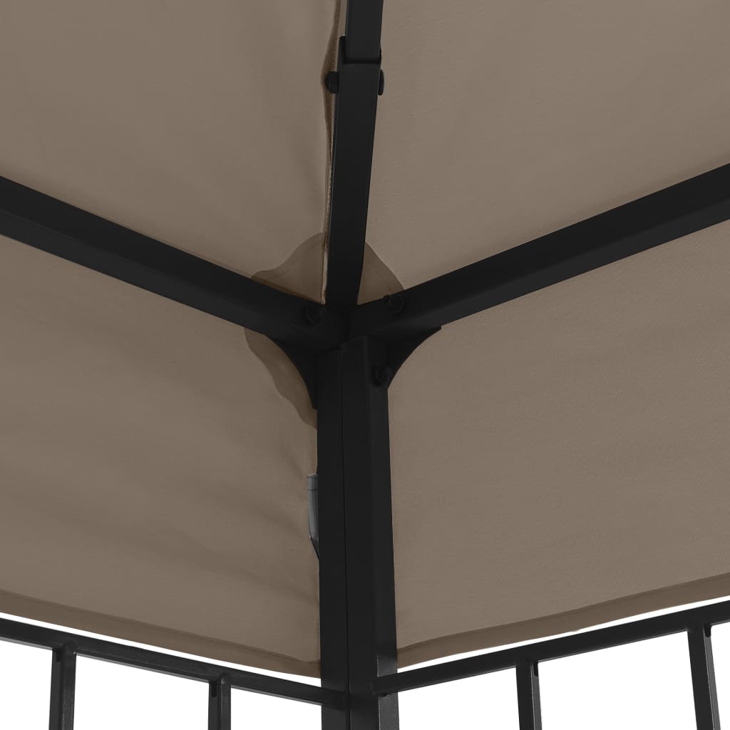 Gazebo 4x3 m Taupe