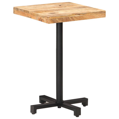 Bistro Table Square 50x50x75 cm Rough Mango Wood