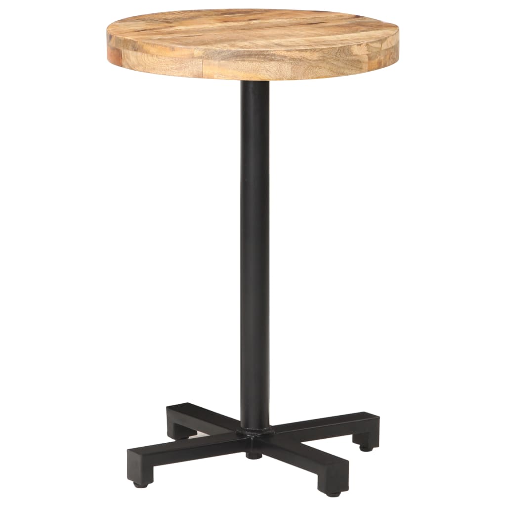 Bistro Table Round Ø50x75 cm Rough Mango Wood