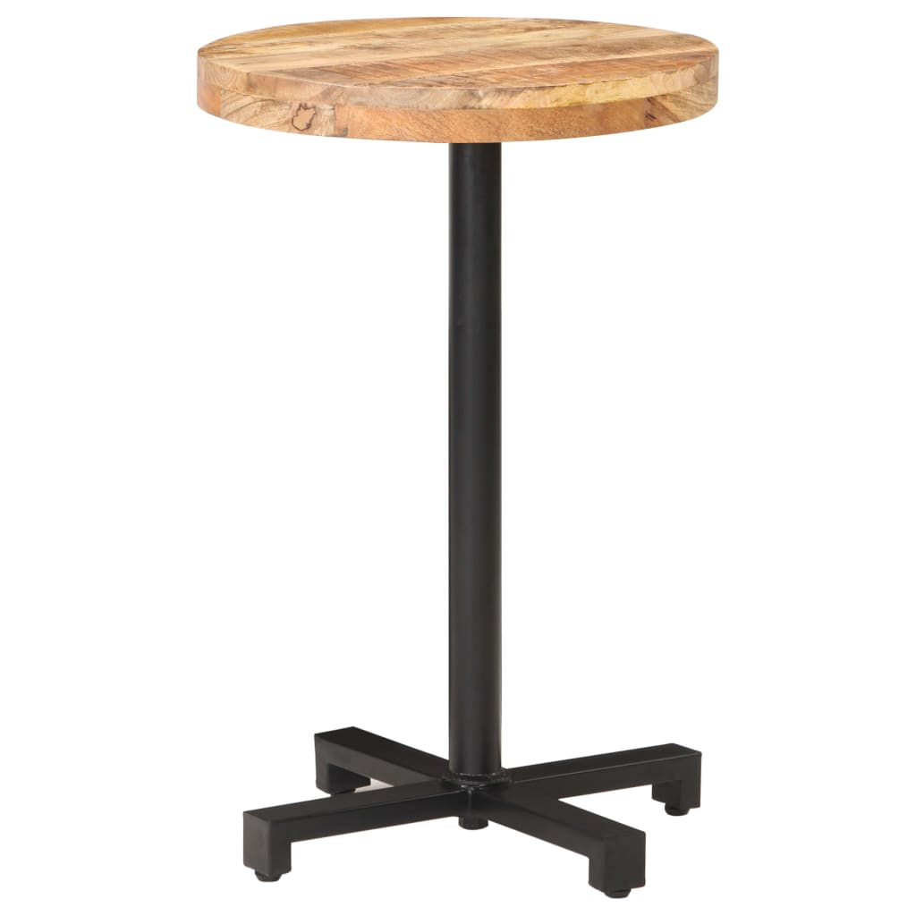 Bistro Table Round Ø50x75 cm Rough Mango Wood