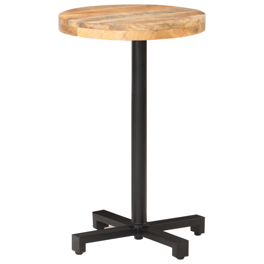 Bistro Table Round Ø50x75 cm Rough Mango Wood