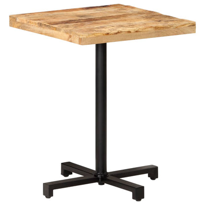 Bistro Table Square 60x60x75 cm Rough Mango Wood