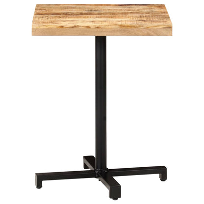 Bistro Table Square 60x60x75 cm Rough Mango Wood