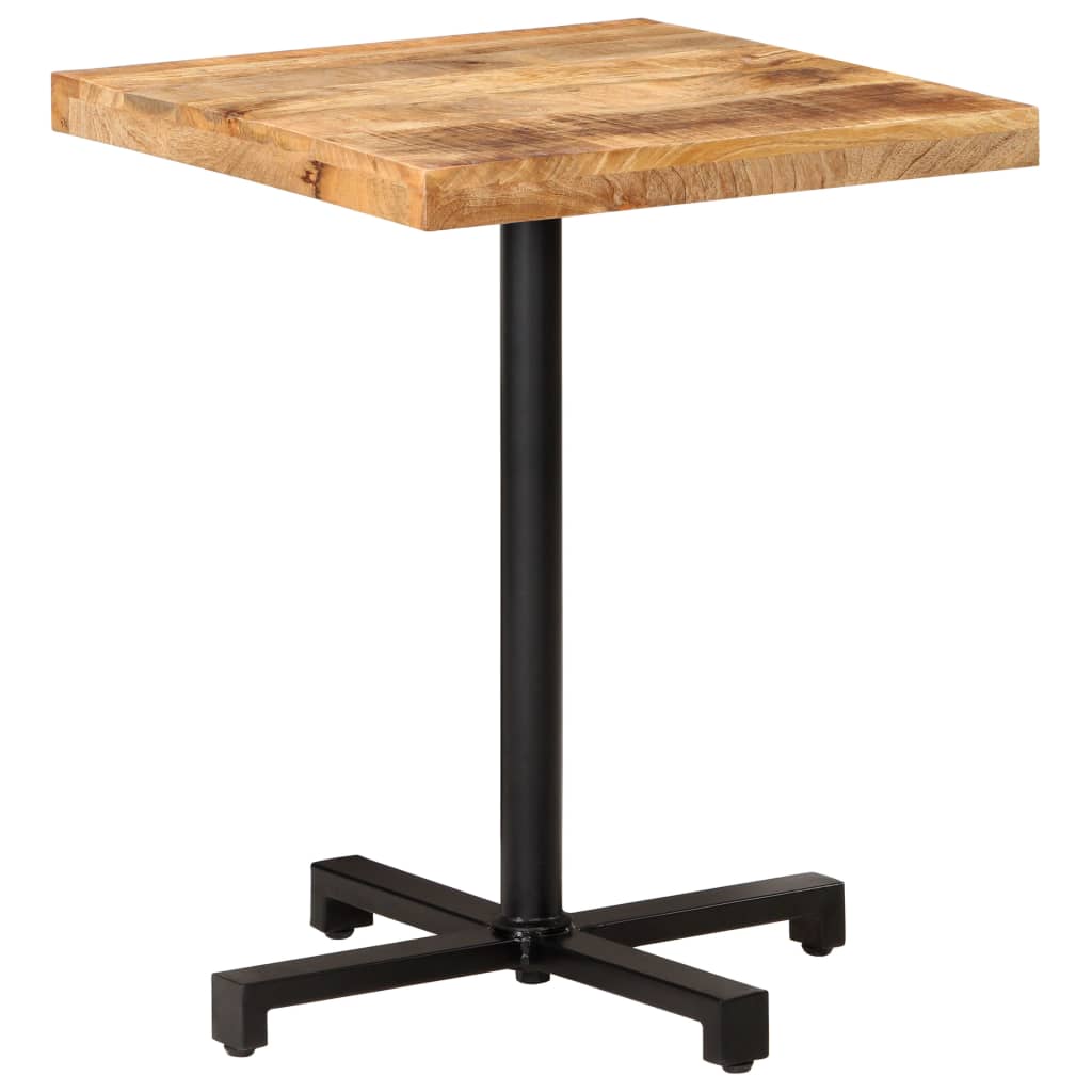 Bistro Table Square 60x60x75 cm Rough Mango Wood