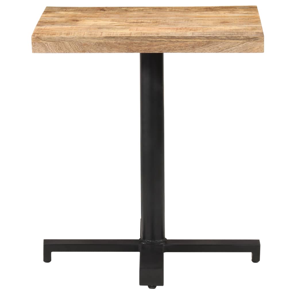 Bistro Table Square 70x70x75 cm Rough Mango Wood