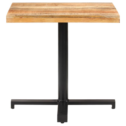 Bistro Table Square 80x80x75 cm Rough Mango Wood