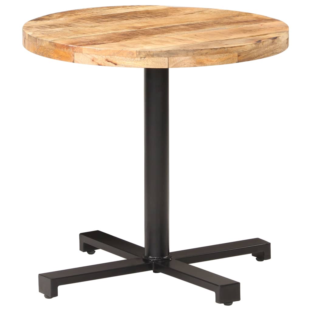 Bistro Table Round Ø80x75 cm Rough Mango Wood