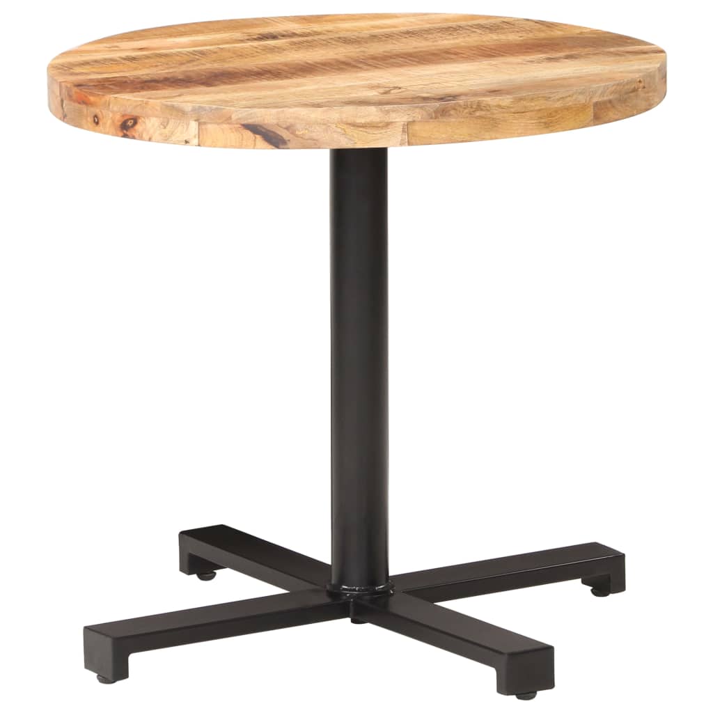 Bistro Table Round Ø80x75 cm Rough Mango Wood