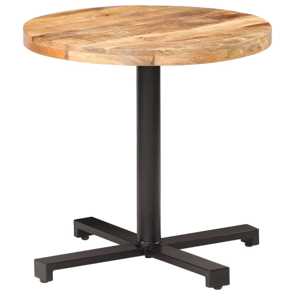 Bistro Table Round Ø80x75 cm Rough Mango Wood