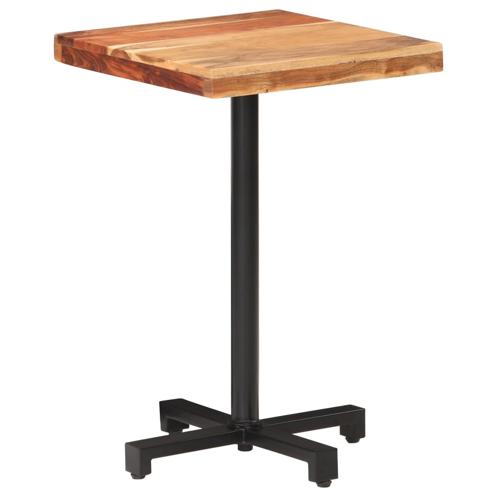 Bistro Table Square 50x50x75 cm Solid Acacia Wood